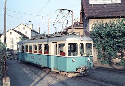 WSB Triebwagen Nr. 6, Aarau 1956