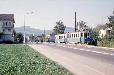 WSB Triebwagen 5, Aarau-Suhr, Wasserfluh, 1962