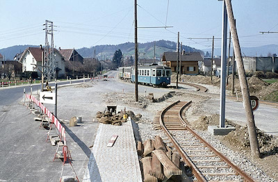 WSB Schlangenlinie bei Suhr, Baustelle, 1965