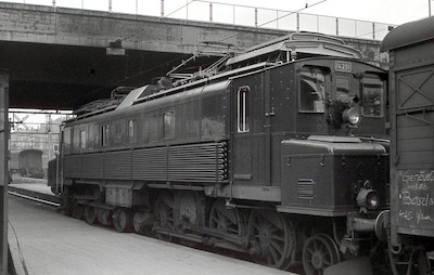 SBB, Basel SBB Unterführung Peter Merian-Strasse, Ce 6/8 I 14201, Aufnahme 1957