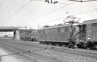 SBB Muttenz, Ae 4/6 + E91 DB, 1957