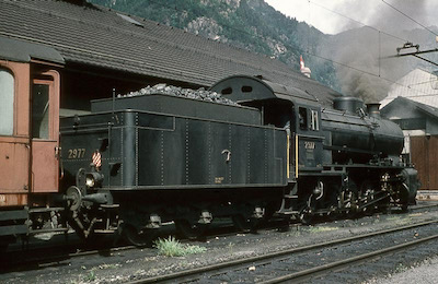 SBB Erstfeld, Hilfszug mit C 5/6, 1957