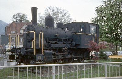 SBB Buchs SG, E 3/3 Denkmal, 1974