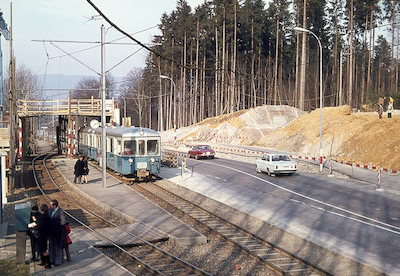 WSB Distelberg, Beginn Strassenbau, 1975