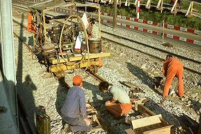 WSB Schienenschweissen, Distelberg Süd, 1976