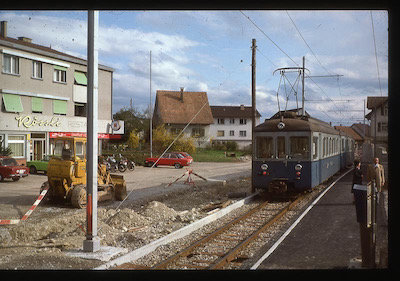 WSB Unterentfelden Post, Bau der Ausweiche, 1977