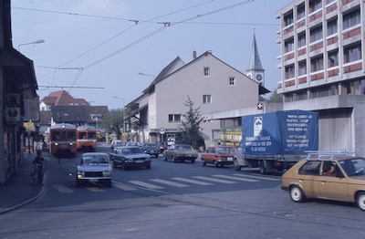 WSB Oberentfelden Engelplatz, Kreuzung, 1980