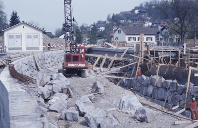 WSB Gränichen Lerber, Bauplatz, Apr. 1983