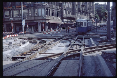 VBZ Bellevue, Geleisebau, 1985