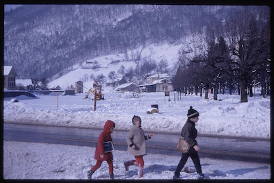 SBB Weesen, alter Bhf. stillgelegt, 1970
