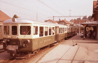 GFM Châtel-St-Denis, Pendelzug La Gruyère, 1962