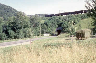 SBB Damm bei Frick, alter Durchlass, 1963