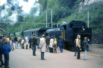 STB Dampfzug, Flamatt, 1974