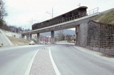 SBB Nationalbahn, Überführung / Baden Oberstadt, 1966