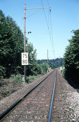 SBB Nationalbahn bis 1973 östlich Mägenwil, 1971
