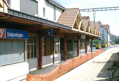 CJ Saignelégier, neuer Bahnhof, 1987