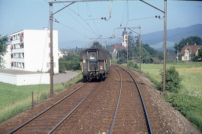 SBB Rupperswil, alte Strecke von Lenzburg, 1975