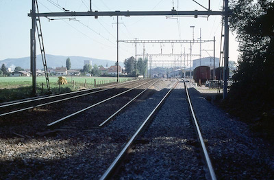 SBB Rupperswil, neue Ausfahrt West, 1983