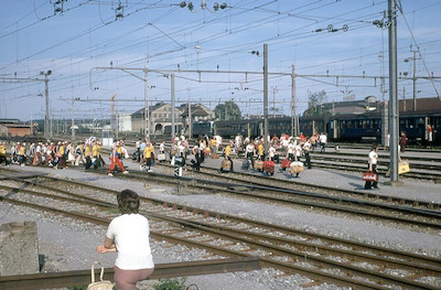 SBB Aarau, Eidg. Frauenturntage, Verlad Güterbahnhof, 1972