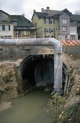 SBB Aarau, alter Tunnel, tieferlegen, Fj. 1994