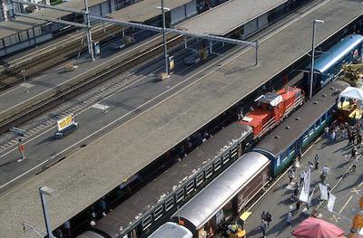 SBB Aarau, Bahnhof vom Riesenrad, Jun. 1997