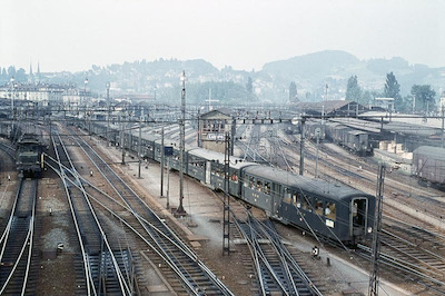 SBB Brünigbahn, Vorbahnhof Luzern, 1961