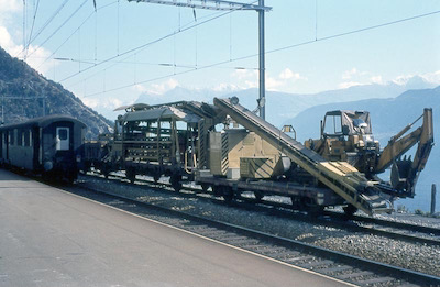 BLS Geleisebaumaschine, Hohtenn, 1971
