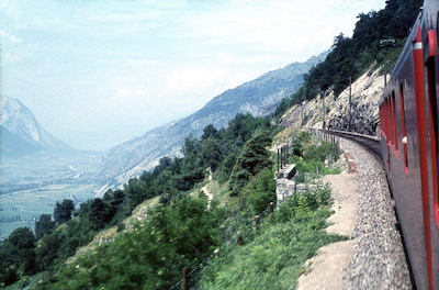 BLS Südrampe, Hohtenn, Einspur, Doppelpfeil SBB, 1961