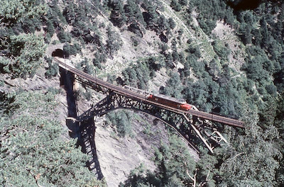 BLS Bietschtalbrücke, Roter Pfeil SBB, 1957