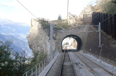 BLS Viktoria-Tunnel, Doppelspur, 1990