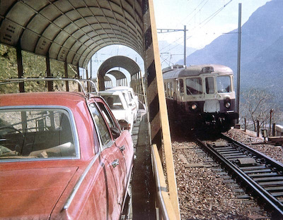 BLS Autozug, Südrampe, 1969