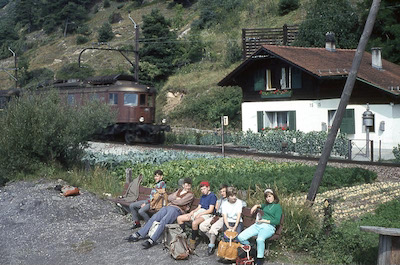 BLS Höhenweg, Blockstation 15, Südrampe, Rast, 1965