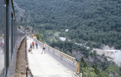 BLS Doppelspurbau, ob Baltschieder, 1987