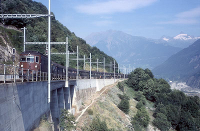 BLS Lalden-Brig, Doppelspur, 1981