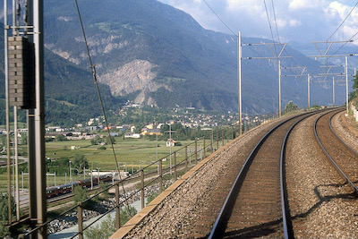 BLS Lalden-Brig, unten BVZ, 1989