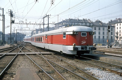 SBB, Genève-Cornavin, RENFE Talgo, Aufnahme 1974