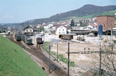 SBB Läufelfingen, Homburg, Kreuzung, 1969