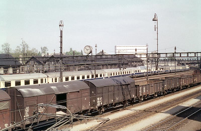 SBB Basel, Ausfahrt des Rheingold, 1964