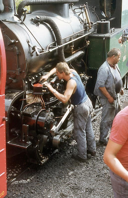 BRB Lok 7 schmieren, 1980
