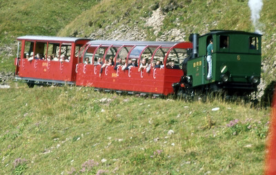 BRB Dampfzug, Lok 6, 1979