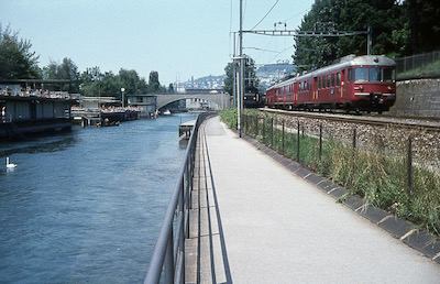 SBB Zürich-Letten, Limmat, 1970
