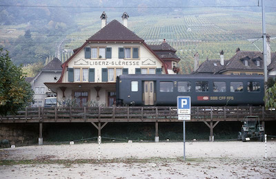SBB Ligerz, alt, einspurig, 1988