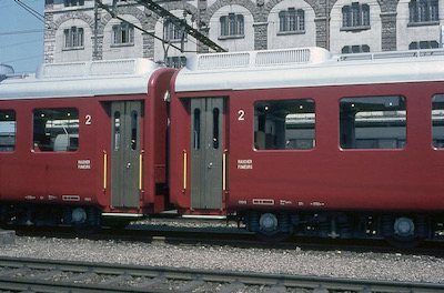 SBB RABe 12/12, Pratteln, Überfuhr, 1966