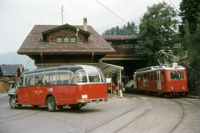 BVB Villars, alter Bahnhof, 1967