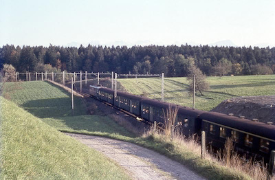 SBB Südlich Rothenburg Station, Molasserippe, Alpen, 1967