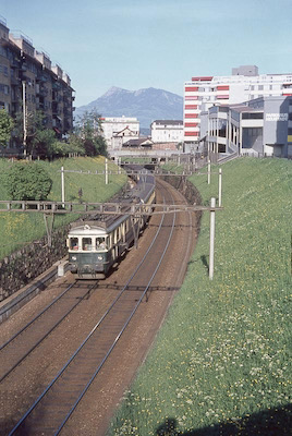 SBB Luzern vor Hauptbahnhof, BT-Zug, 1969