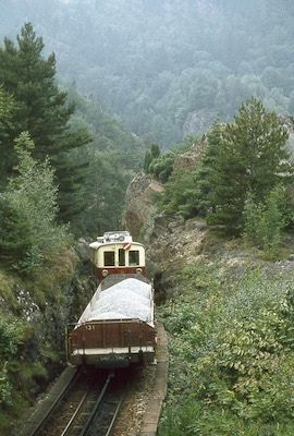 MC Güterzug, Zahnstange vor Salvan, 1967