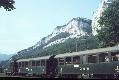 OeBB, Klus (Balsthal), Zug mit Ce 2/2, Aufnahme 1966