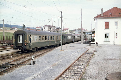 SBB Les Verrières, Paris-Bern, 1975