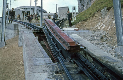 PB Pilatus-Kulm, drehbare Bodenweiche, 1966